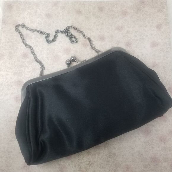 Boho Black Beaded Evening Bag. - Picture 5 of 10